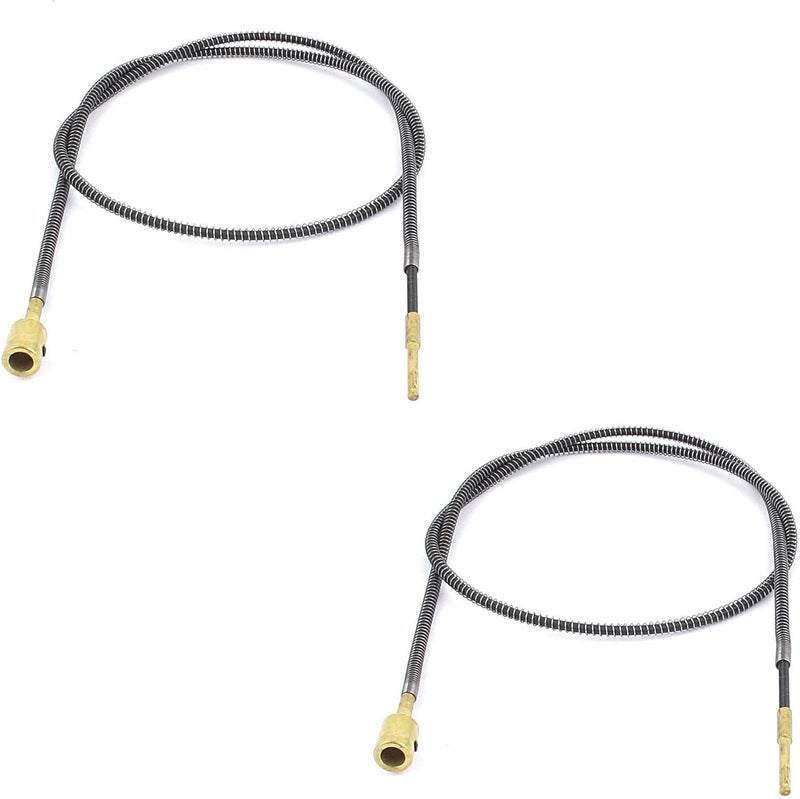 LDEXIN 2pcs 99cm / 3.2ft Metal Flexible Inner Shaft Cable for Bench Grinder Drill Press Flexible Shaft Rotary Motor - Image 1